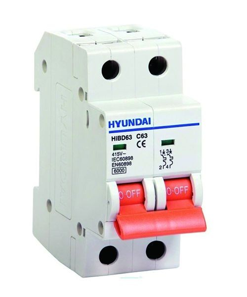 MCCB HYUNDAI 2P 50A 35KA (HGM100E-F)- APTOMAT HYUNDAI