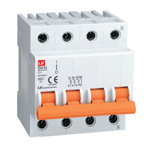 MCB LS BKN 4P 50A 6KA - CẦU DAO TỰ ĐỘNG LS