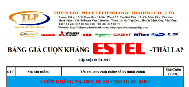 Bảng báo giá cuộn kháng Estel mới nhất