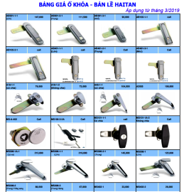 Bảng giá ổ khóa, bản lề Haitan Thiên Lộc Phát