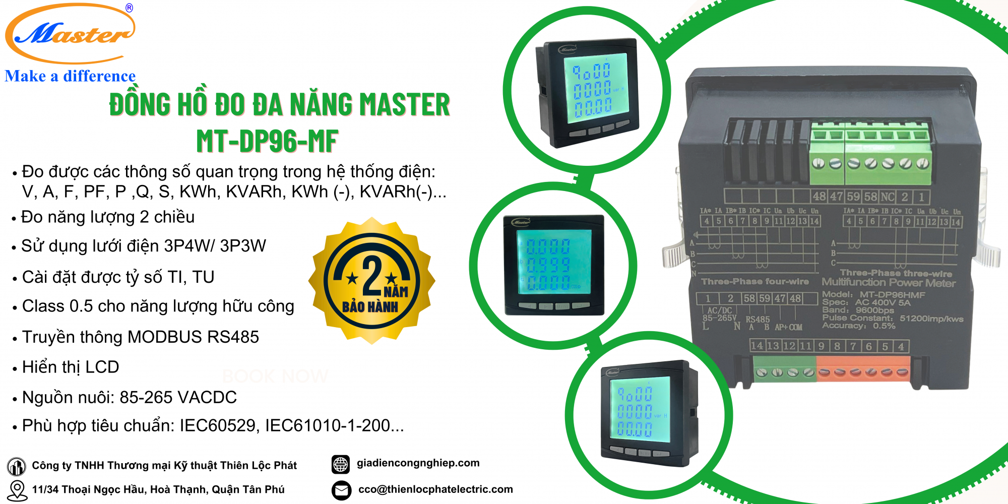 Đồng Hồ Đo Đa Chức Năng Master MT-DP96-MF