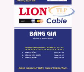 Bảng giá dây Lion mới nhất 2018