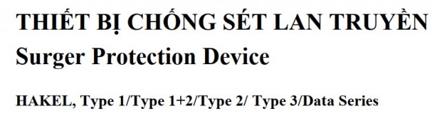 Bảng giá thiết bị chống sét lan truyền mới nhất