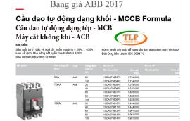 Bảng giá Thiết bị điện ABB 2017