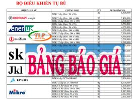 Bảng giá bộ điều khiển tụ bù chiết khấu cao nhất hiện nay