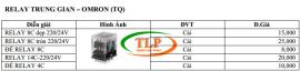 Bảng giá Relay trung gian (Omron)