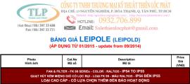 Bảng giá quạt hút Leipole