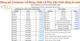 Bảng Giá Contactor LS-Relay nhiệt LS