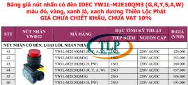 Bảng giá Nút nhấn idec