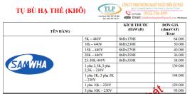 Bảng giá tụ bù hạ thế mới nhất 2017