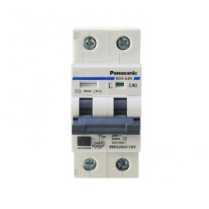 RCBO 2P 63A 30mA 6kA 240VAC BBDE26331CNV PANASONIC