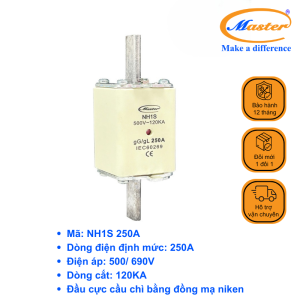 Cầu Chì Dòng Cắt Mạch Cao NH1S 250A Master