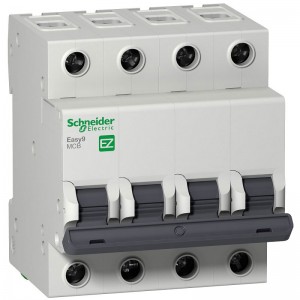 MCB EASY9 4P 63A 4,5 KA - CẦU DAO TỰ ĐỘNG SCHNEIDER