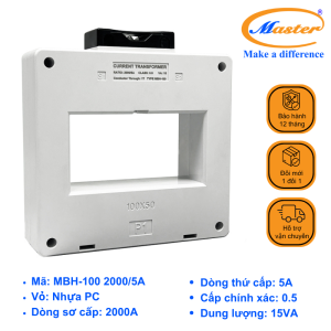 Biến Dòng Đo Lường Hộp Nhựa MBH-100 2000/5A Master