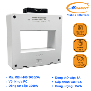 Biến Dòng Đo Lường Hộp Nhựa MBH-100 3000/5A Master