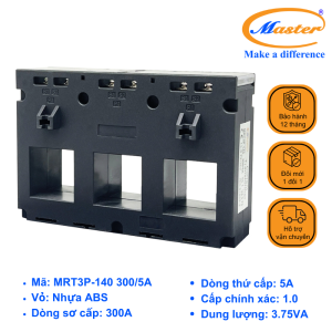 Biến Dòng Đo Lường Hộp Nhựa 3 Pha MRT3P-140 300/5A Master