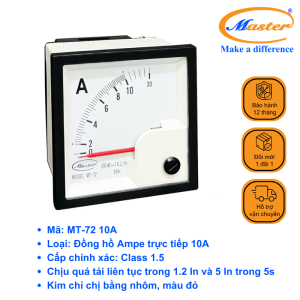 Đồng Hồ Đo Ampe Trực Tiếp MT-72 10A Master