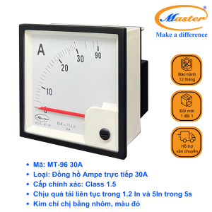 Đồng Hồ Đo Ampe Trực Tiếp MT-96 30A Master