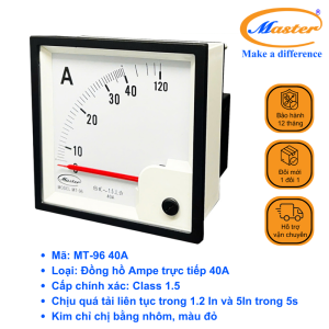 Đồng Hồ Đo Ampe Trực Tiếp MT-96 40A Master