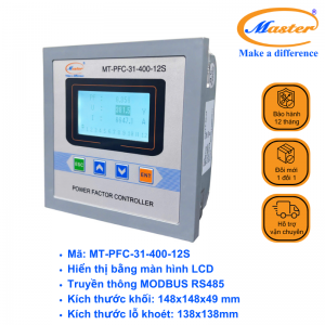 Bộ Điều Khiển Tụ Bù Hệ Số Công Suất MT-PFC-31-400-12S Master