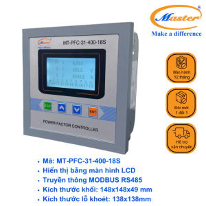 Bộ Điều Khiển Tụ Bù Hệ Số Công Suất MT-PFC-31-400-18S Master