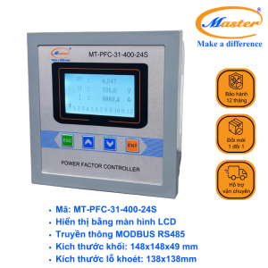 Bộ Điều Khiển Tụ Bù Hệ Số Công Suất MT-PFC-31-400-24S Master