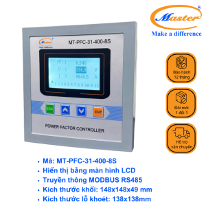 Bộ Điều Khiển Tụ Bù Hệ Số Công Suất MT-PFC-31-400-8S Master