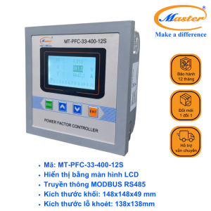Bộ Điều Khiển Tụ Bù Hệ Số Công Suất MT-PFC-33-400-12S Master