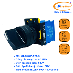 Công Tắc Xoay 2 Vị Trí Master