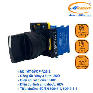 Công Tắc Xoay 3 Vị Trí Master