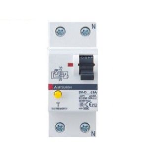 RCCB MITSUBISHI BV-D 2P 63A 300mA - CẦU DAO CHỐNG RÒ