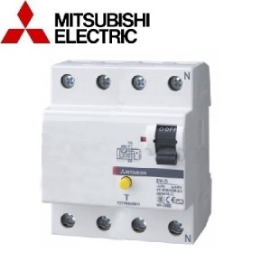 RCCB MITSUBISHI BV-D 4P 63A 300mA - CẦU DAO CHỐNG RÒ