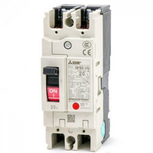 MCCB NF63-HV 2P 63A MITSUBISHI - CẦU DAO TỰ ĐỘNG DẠNG KHỐI