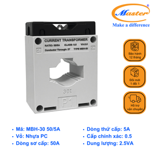 Biến Dòng Đo Lường Hộp Nhựa MBH-30 50/5A Master