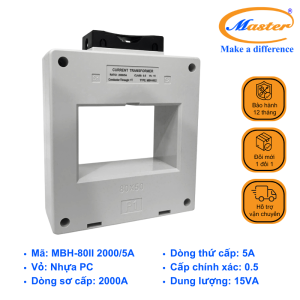 Biến Dòng Đo Lường Hộp Nhựa MBH-80II 2000/5A Master