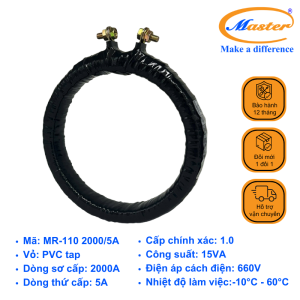 Biến Dòng Đo Lường Băng Quấn MR-110 2000/5A Master