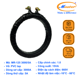 Biến Dòng Đo Lường Băng Quấn MR-125 3000/5A Master