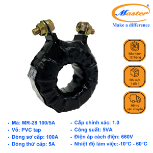 Biến Dòng Đo Lường Băng Quấn MR-28 100/5A Master