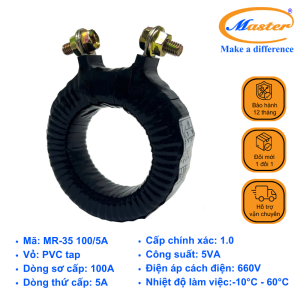 Biến Dòng Đo Lường Băng Quấn MR-35 100/5A Master