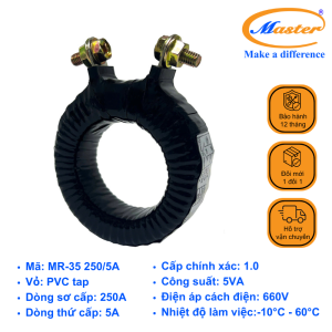 Biến Dòng Đo Lường Băng Quấn MR-35 250/5A Master