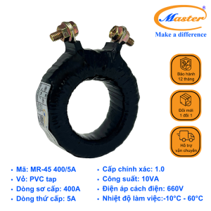 Biến Dòng Đo Lường Băng Quấn MR-45 400/5A Master