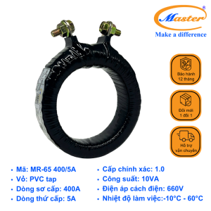 Biến Dòng Đo Lường Băng Quấn MR-65 400/5A Master