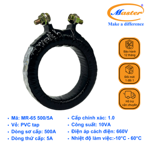 Biến Dòng Đo Lường Băng Quấn MR-65 500/5A Master