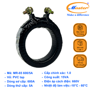 Biến Dòng Đo Lường Băng Quấn MR-65 600/5A CL1.0 15VA Master