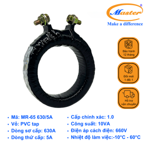 Biến Dòng Đo Lường Băng Quấn MR-65 630/5A Master