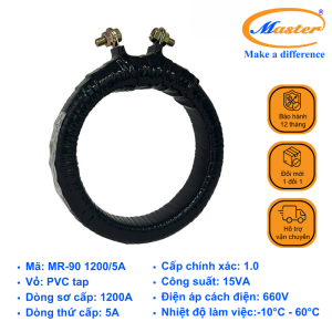 Biến Dòng Đo Lường Băng Quấn MR-90 1200/5A Master