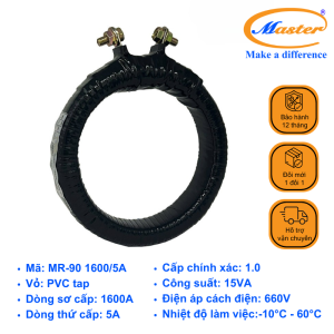 Biến Dòng Đo Lường Băng Quấn MR-90 1600/5A Master
