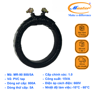 Biến Dòng Đo Lường Băng Quấn MR-90 800/5A Master