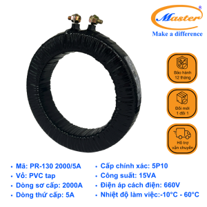 Biến Dòng Bảo Vệ Băng Quấn PR-130 2000/5A Master