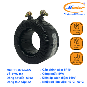 Biến Dòng Bảo Vệ Băng Quấn PR-55 630/5A Master